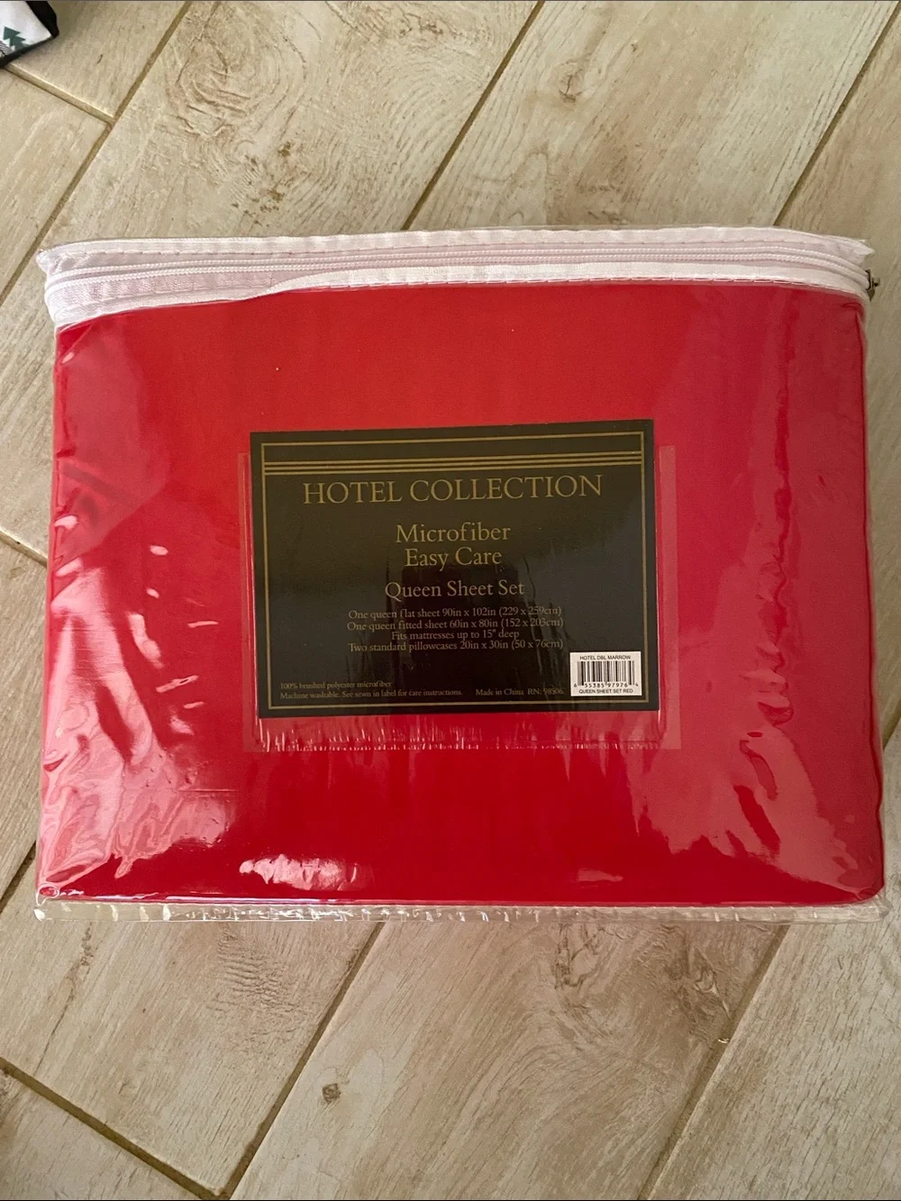 2/$30!! Hotel Collection Microfiber Queen Sheet Set - Red